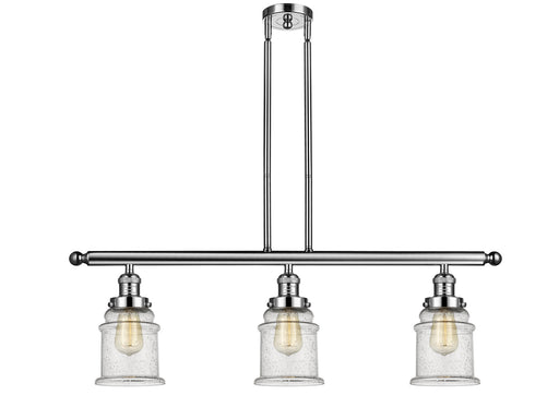 Innovations - 213-PN-G184 - Three Light Island Pendant - Franklin Restoration - Polished Nickel