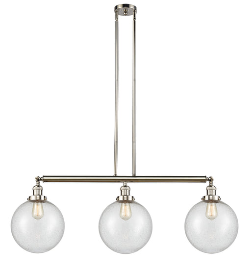 Innovations - 213-PN-G204-10 - Three Light Island Pendant - Franklin Restoration - Polished Nickel