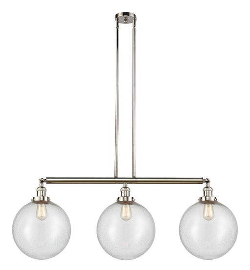 Innovations - 213-PN-G204-12 - Three Light Island Pendant - Franklin Restoration - Polished Nickel