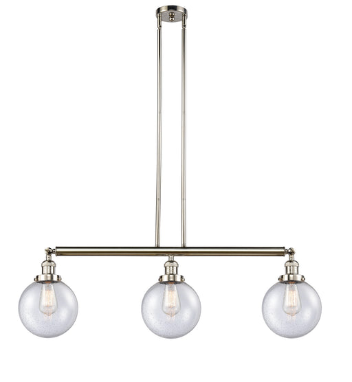 Innovations - 213-PN-G204-8 - Three Light Island Pendant - Franklin Restoration - Polished Nickel