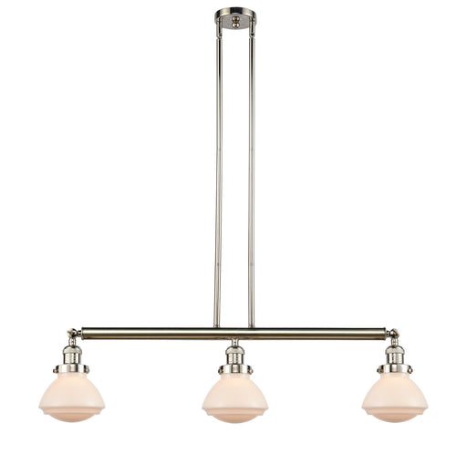 Innovations - 213-PN-G321 - Three Light Island Pendant - Franklin Restoration - Polished Nickel