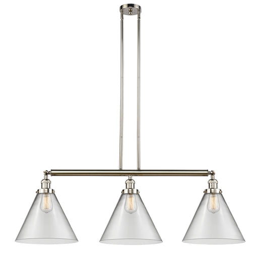 Innovations - 213-PN-G42-L - Three Light Island Pendant - Franklin Restoration - Polished Nickel