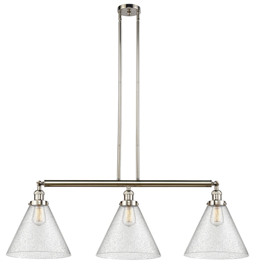 Innovations - 213-PN-G44-L - Three Light Island Pendant - Franklin Restoration - Polished Nickel