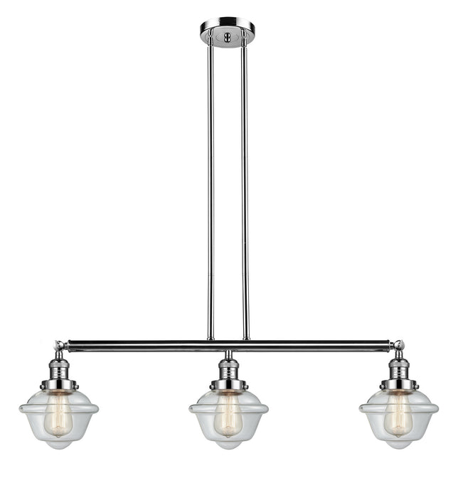 Innovations - 213-PN-G532 - Three Light Island Pendant - Franklin Restoration - Polished Nickel