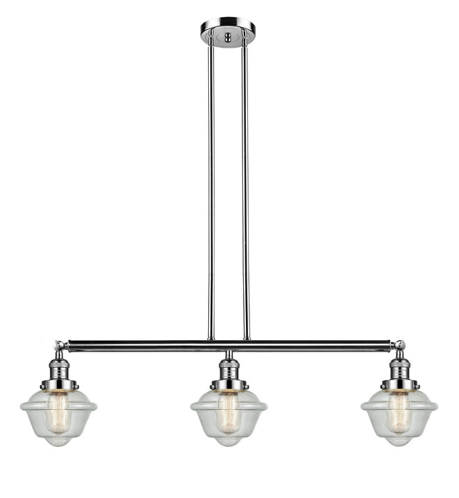 Innovations - 213-PN-G534 - Three Light Island Pendant - Franklin Restoration - Polished Nickel