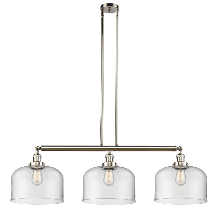 Innovations - 213-PN-G72-L - Three Light Island Pendant - Franklin Restoration - Polished Nickel