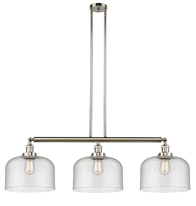 Innovations - 213-PN-G74-L - Three Light Island Pendant - Franklin Restoration - Polished Nickel