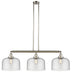 Innovations - 213-PN-G74-L - Three Light Island Pendant - Franklin Restoration - Polished Nickel