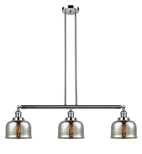 Franklin Restoration Three Light Island Pendant Polished Nickel