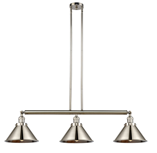 Innovations - 213-PN-M10-PN - Three Light Island Pendant - Franklin Restoration - Polished Nickel