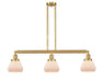 Innovations - 213-SG-G171 - Three Light Island Pendant - Franklin Restoration - Satin Gold