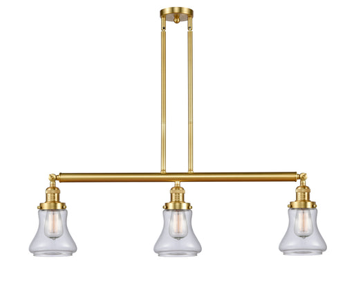 Innovations - 213-SG-G192 - Three Light Island Pendant - Franklin Restoration - Satin Gold