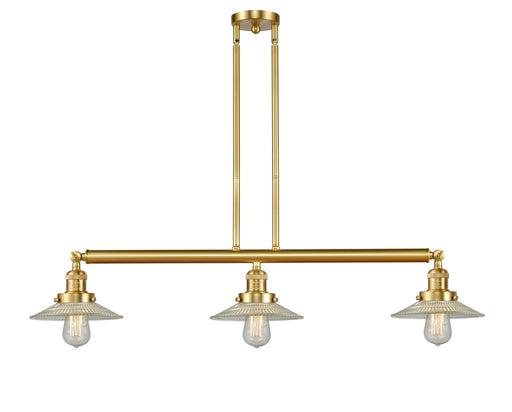 Innovations - 213-SG-G2 - Three Light Island Pendant - Franklin Restoration - Satin Gold