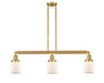 Innovations - 213-SG-G51 - Three Light Island Pendant - Franklin Restoration - Satin Gold