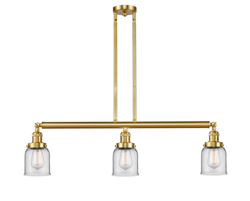 Innovations - 213-SG-G52 - Three Light Island Pendant - Franklin Restoration - Satin Gold