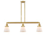 Innovations - 213-SG-G61 - Three Light Island Pendant - Franklin Restoration - Satin Gold