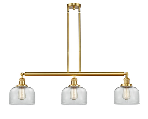 Innovations - 213-SG-G72 - Three Light Island Pendant - Franklin Restoration - Satin Gold