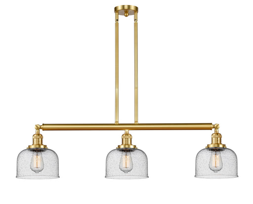 Innovations - 213-SG-G74 - Three Light Island Pendant - Franklin Restoration - Satin Gold