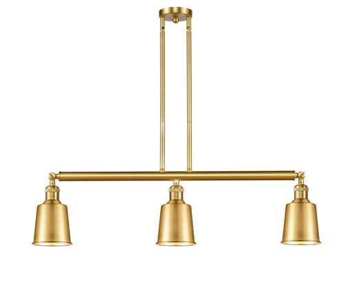 Innovations - 213-SG-M9-SG - Three Light Island Pendant - Franklin Restoration - Satin Gold