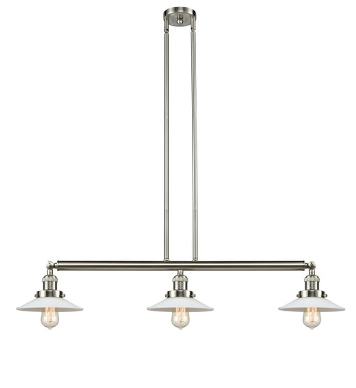 Innovations - 213-SN-G1 - Three Light Island Pendant - Franklin Restoration - Brushed Satin Nickel