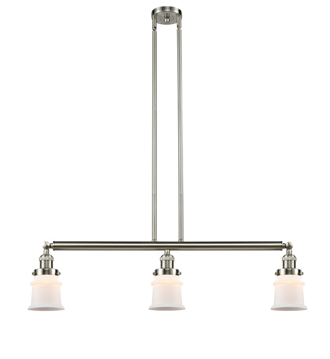 Innovations - 213-SN-G181S - Three Light Island Pendant - Franklin Restoration - Brushed Satin Nickel