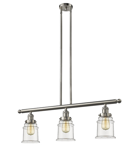 Franklin Restoration LED Island Pendant Brushed Satin Nickel