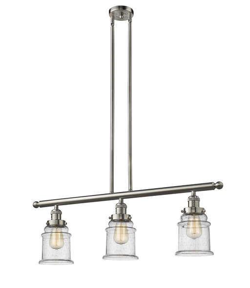 Innovations - 213-SN-G184-LED - LED Island Pendant - Franklin Restoration - Brushed Satin Nickel