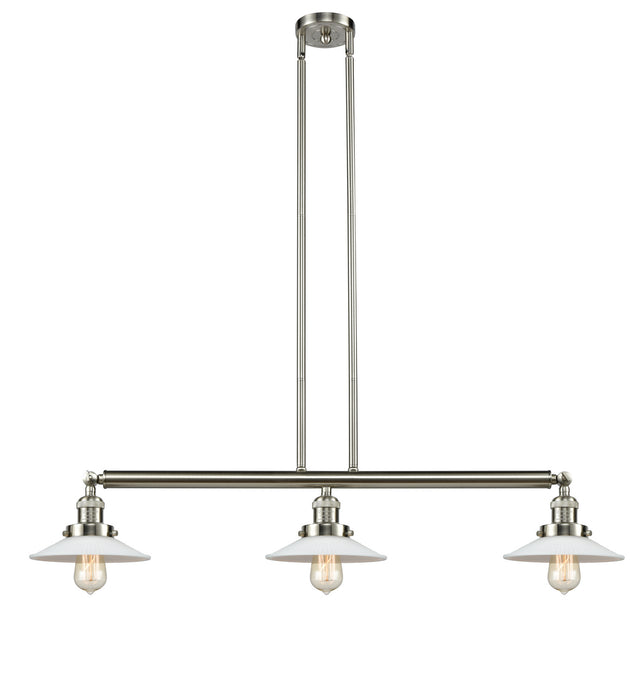 Innovations - 213-SN-G1-LED - LED Island Pendant - Franklin Restoration - Brushed Satin Nickel