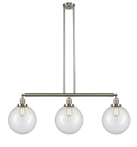 Franklin Restoration LED Island Pendant Brushed Satin Nickel