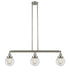 Innovations - 213-SN-G202-6 - Three Light Island Pendant - Franklin Restoration - Brushed Satin Nickel