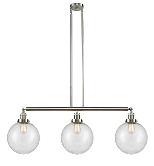 Innovations - 213-SN-G204-10 - Three Light Island Pendant - Franklin Restoration - Brushed Satin Nickel