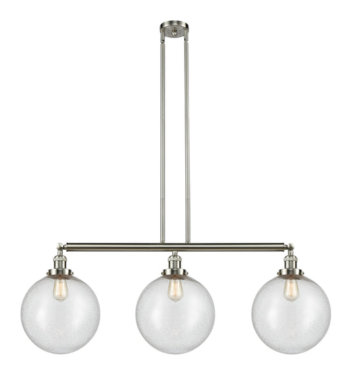 Innovations - 213-SN-G204-12 - Three Light Island Pendant - Franklin Restoration - Brushed Satin Nickel