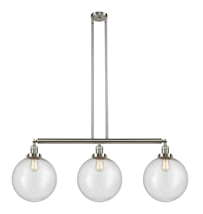 Innovations - 213-SN-G204-12-LED - LED Island Pendant - Franklin Restoration - Brushed Satin Nickel