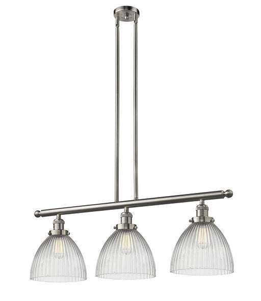 Innovations - 213-SN-G222 - Three Light Island Pendant - Franklin Restoration - Brushed Satin Nickel