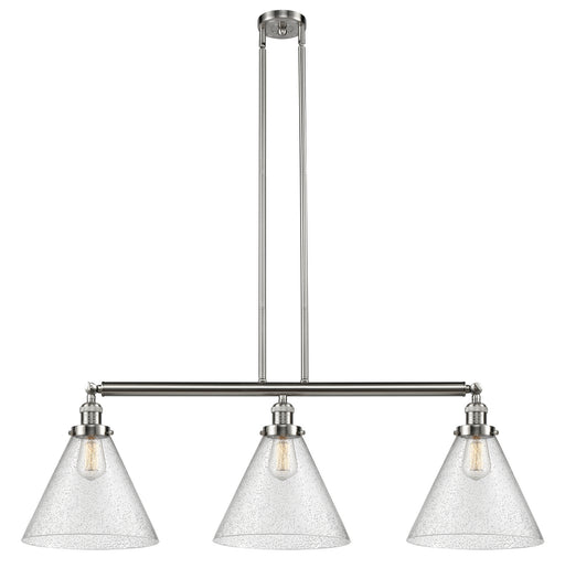 Innovations - 213-SN-G44-L - Three Light Island Pendant - Franklin Restoration - Brushed Satin Nickel