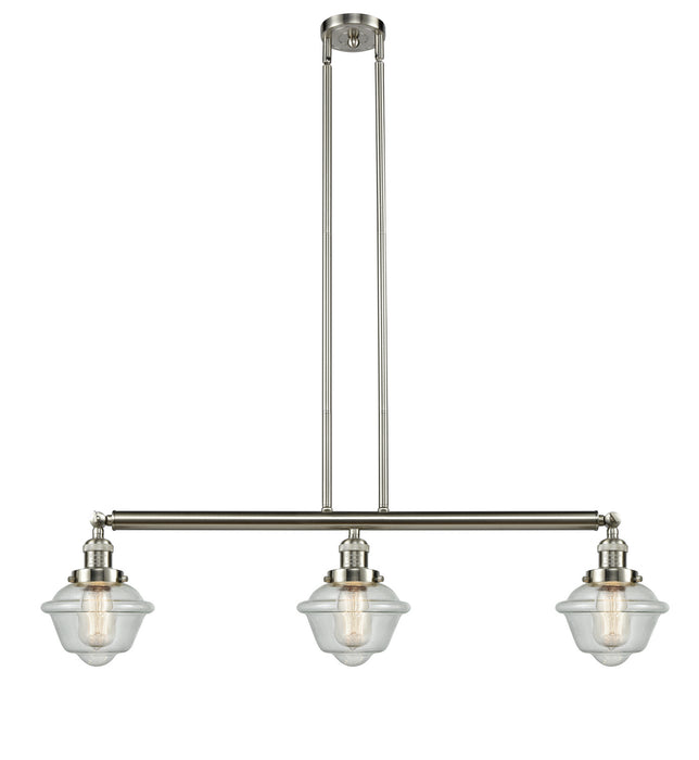 Innovations - 213-SN-G534 - Three Light Island Pendant - Franklin Restoration - Brushed Satin Nickel