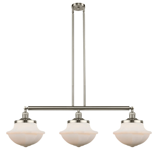 Franklin Restoration LED Island Pendant Brushed Satin Nickel