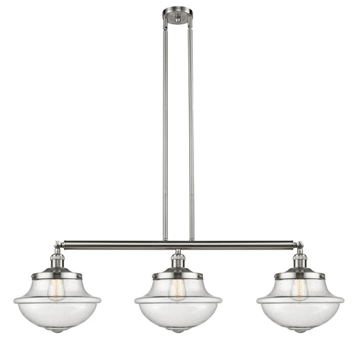 Innovations - 213-SN-G544 - Three Light Island Pendant - Franklin Restoration - Brushed Satin Nickel