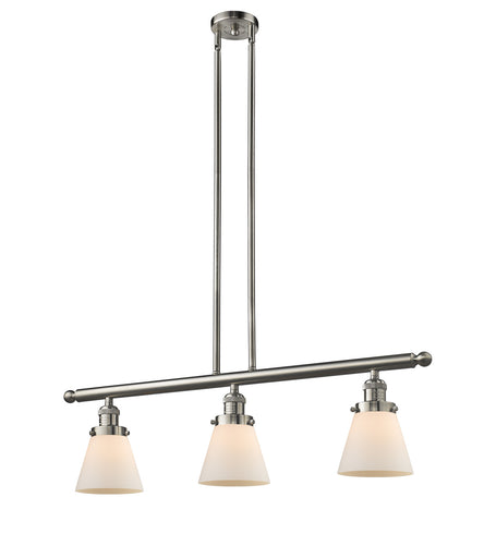 Franklin Restoration LED Island Pendant Brushed Satin Nickel