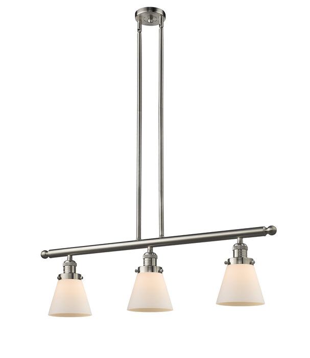 Innovations - 213-SN-G61-LED - LED Island Pendant - Franklin Restoration - Brushed Satin Nickel