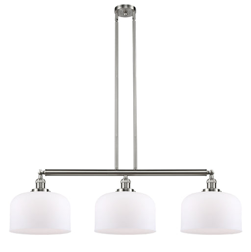 Innovations - 213-SN-G71-L - Three Light Island Pendant - Franklin Restoration - Brushed Satin Nickel