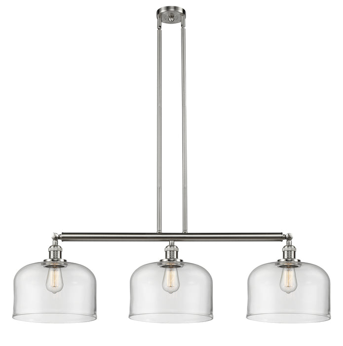 Innovations - 213-SN-G72-L - Three Light Island Pendant - Franklin Restoration - Brushed Satin Nickel