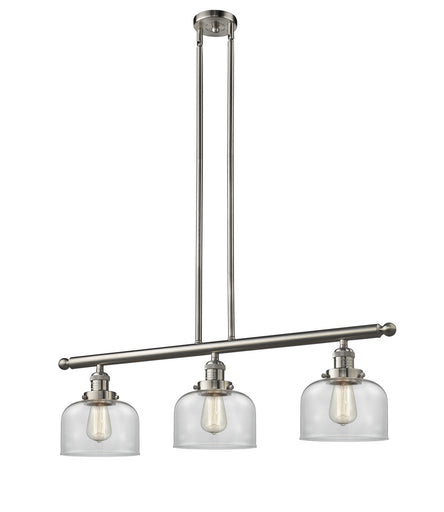 Franklin Restoration LED Island Pendant Brushed Satin Nickel