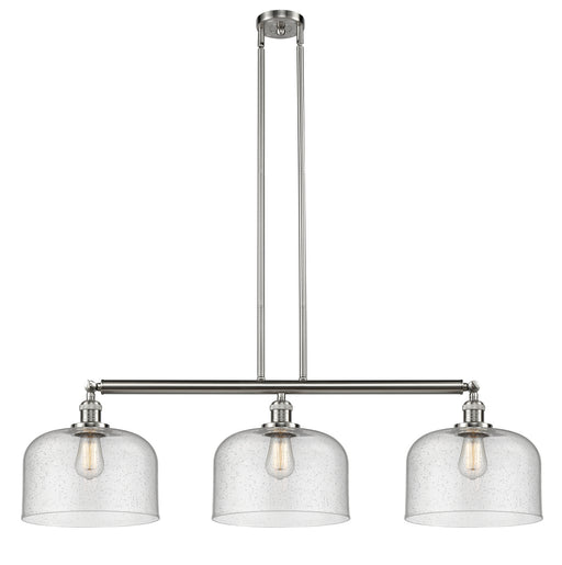 Innovations - 213-SN-G74-L - Three Light Island Pendant - Franklin Restoration - Brushed Satin Nickel