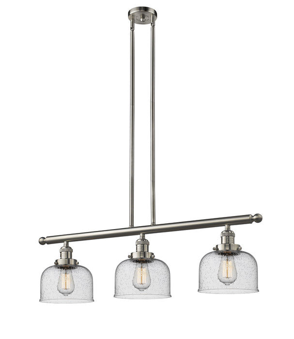 Innovations - 213-SN-G74-LED - LED Island Pendant - Franklin Restoration - Brushed Satin Nickel