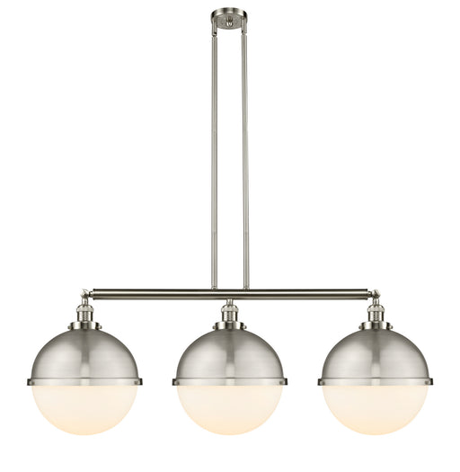 Innovations - 213-SN-HFS-121-SN - Three Light Island Pendant - Franklin Restoration - Brushed Satin Nickel