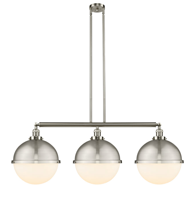 Innovations - 213-SN-HFS-121-SN - Three Light Island Pendant - Franklin Restoration - Brushed Satin Nickel