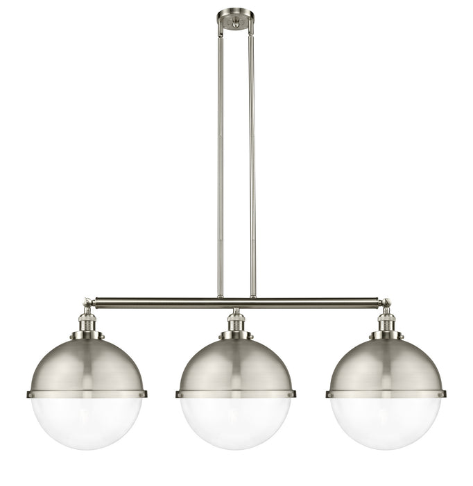 Innovations - 213-SN-HFS-122-SN - Three Light Island Pendant - Franklin Restoration - Brushed Satin Nickel