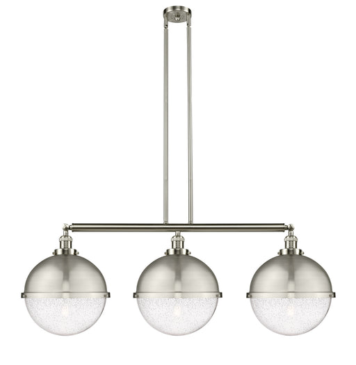 Innovations - 213-SN-HFS-124-SN - Three Light Island Pendant - Franklin Restoration - Brushed Satin Nickel