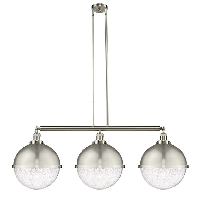 Innovations - 213-SN-HFS-124-SN - Three Light Island Pendant - Franklin Restoration - Brushed Satin Nickel